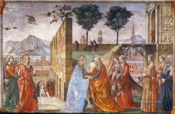 Domenico Ghirlandaio Painting - Visitation Renaissance Florence Domenico Ghirlandaio